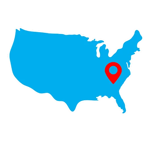 usa east map